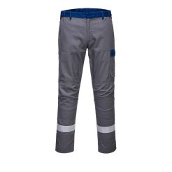 Pantaloni in 2 nuante Portwest Bizflame UltraFR06GRS33, culoare gri Short, marime 48 FR