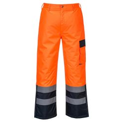 Pantaloni captusiti Hi-Vis Portwest Contrast S686ONRS, culoare portocaliu bleumarin, marime S, talie normala