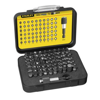Set biti Stanley 1-13-902, 25 mm, 1/4", 61 piese