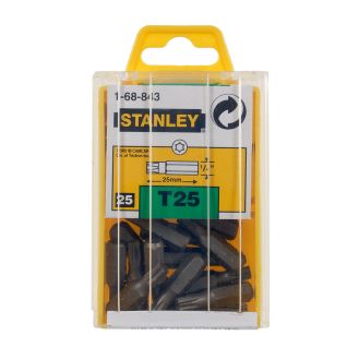 Set 25 biti Stanley 1-68-843, 25 mm, 1/4", TX25, fixare C6.3