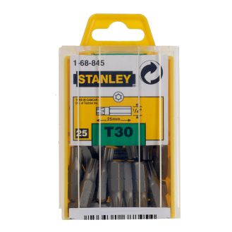 Set 25 biti Stanley 1-68-845, 25 mm, 1/4", TX30, fixare C6.3