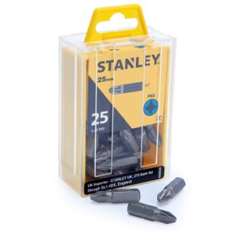 Set 25 biti Stanley 1-68-949, 25 mm, 1/4", PZ2