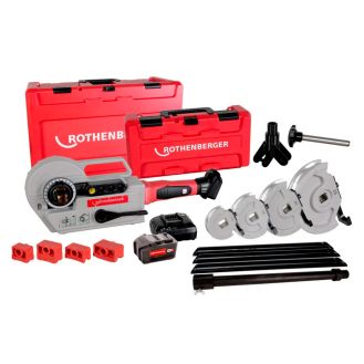 Masina electrica de indoit tevi Rothenberger 1000003392, ROBEND 4000 E, acumulator 4Ah, 15 - 18 - 22 - 28 mm