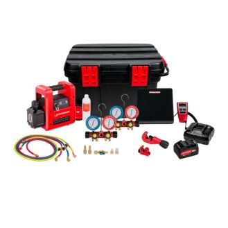 Set frigorific complet Rothenberger 1000003622, ROCADDY 120 R32 CL Analog, 57 l/min, acumulator Li-Ion