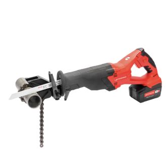 Set fierastrau sabie cu menghina pentru tevi Rothenberger ROTIGER CL, cursa 32 mm, cu acumulator 18V / 4.0Ah
