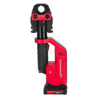 Masina de sertizat Rothenberger 1000004276, Romax Compact III, 19 kN, 1 acumulator 18V / 2.0 Ah, EU, AMPShare, set SV 15–22–28 mm