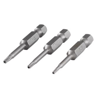 Set 3 biti siguranta Wolfcraft 1260000, TX7-8-9, lungime 50 mm, prindere E63