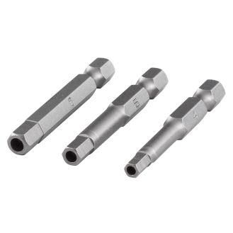 Set 3 biti siguranta hexagonal Wolfcraft 1264000, 4-5-6, 50 mm