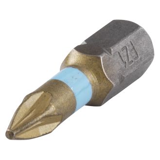 Set 2 biti PZ1 Wolfcraft 1325000, hex 1/4", lungime 25 mm