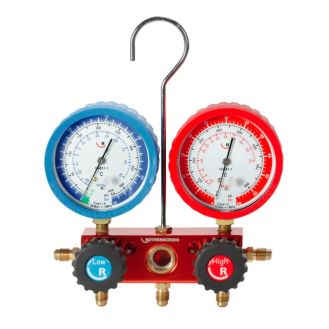 Set standard manifold analog cu 2 cai Rothenberger 170600, 1/4'' SAE, 34 bar