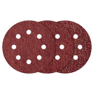 Set 25 foi abrazive Wolfcraft 2259100, prindere velcro, pentru lemn, D 125 mm
