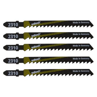 Set 5 panze pentru fierastrau pendular Wolfcraft 2360000, prindere in T, pentru lemn, adancime taiere 50 mm