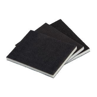 Set 3 bureti de slefuire Wolfcraft 2895000, 125x100x10 mm, granulatie 60, 120, 180