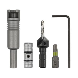 Set 4 piese gaurire insurubare FlipBit starter Wolfcraft 3082000