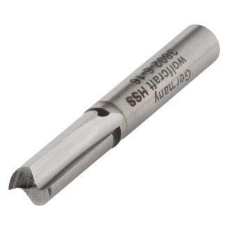 Freza dreapta HSS Wolfcraft 3802000, 6x16 mm, tija 6 mm