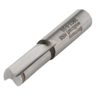 Freza dreapta HSS Wolfcraft 3903000, 8x20 mm, tija 8 mm