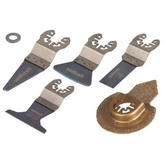 Set 5 panze Wolfcraft 3962000, confectionate din metal HCS, HM si BiM
