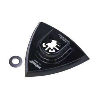 Pad de slefuire triunghiular Wolfcraft 3996000, cu scai pentru hartie cu dimensiunea de 95 mm
