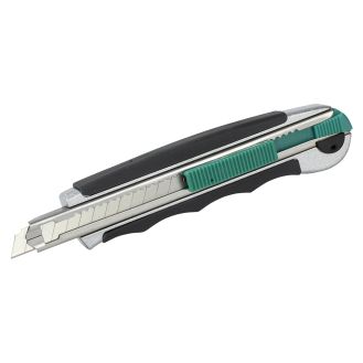 Cutter profesional Wolfcraft 4137000, latime lama 9 mm, carcasa metalica cu magazie pentru lame