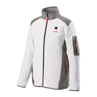 Fleece incalzit electric Flex 512060, TF White 10.8/18.0 S Lady, compatibila cu acumulatori Li-Ion 10.8 si 18 V, pentru femei, marime S