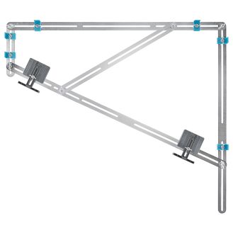 Sablon pentru trepte Wolfcraft 5210000, 15 sine din otel zincate