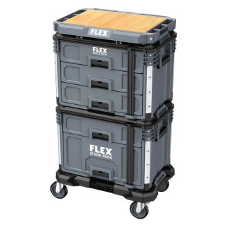 Set standard cutii de transport Flex TKL SP SET 2, sistem STACK PACK, 370 x 560 x 980 mm