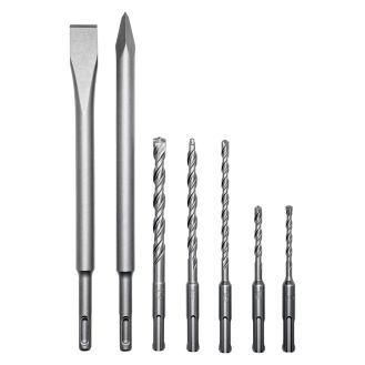 Set mixt 7 bucati Flex CH/HD 4-C Set SDS-plus, 533611, SDS-plus, burghie 4 taisuri