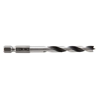 Burghiu elicoidal pentru lemn Wolfcraft 7264000, cu tija hexagonala 1/4", 6x55x90 mm