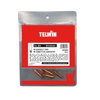 Duza de contact sarma de otel pentru sudura Mig-Mag diametru 0.6 mm Telwin 804084, 5 buc.