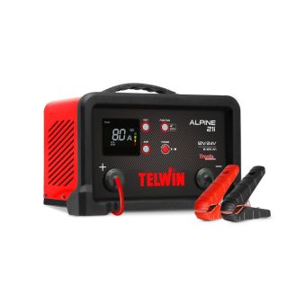 Redresor electronic pentru baterii Telwin ALPINE21i, tensiune incarcare 12/24 V, capacitate baterii Pb/GEL/AGM/Li 8-120 Ah, cu incarcare rapida si afisaj