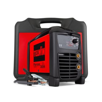 Invertor sudura MMA Telwin FORCE205ACX, 200 A, electrozi 1.6 - 4 mm, cu accesorii