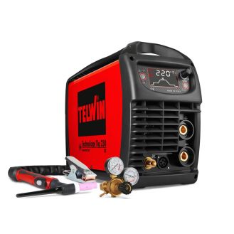 Aparat sudura TIG/ MMA Telwin TECHNOLOGYTIG230DC_ACC, 220 A, electrozi 1.6-4  mm, cu accesorii TIG