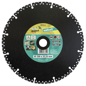 Disc diamantat Wolfcraft 8335000, Pro Multi, multifunctional, D 230x22.2 mm

 

