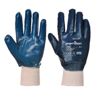 Manusi Nitrile Knitwrist Portwest model A300, 12 buc/set