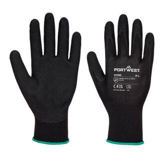 Manusi Dermi-Grip NPR15 Nitrile Sandy Portwest model A335, 12 buc/set