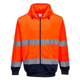 Hanorac Doua Tonuri cu Fermoar si Gluga Portwest model B317