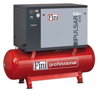 Compresor de aer silentios Fini Pulsar Evo BK119-500-5,5, 500 l, 4 kW, 10 bar, 674 l/min