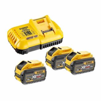 Set incarcator + 3 acumulatori Dewalt DCB118X3, Li-Ion 54 V XR FlexVolt, 9.0 Ah