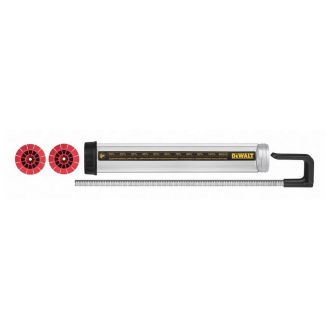 Cartus transparent cu tija de presare DeWalt DCE5801 pentru baton de 600 ml.