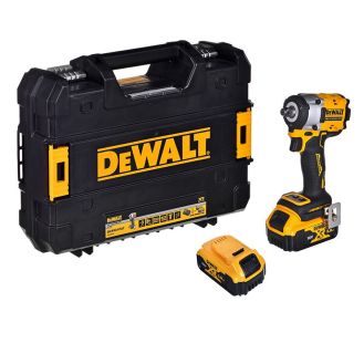 Masina de insurubat cu impact DeWalt DCF921P2LRT-XJ, patrat 1/2", maxim 406 Nm, cu 2 acumulatori Lanyard Ready 18V XR de 5.0 Ah in valiza de transport
