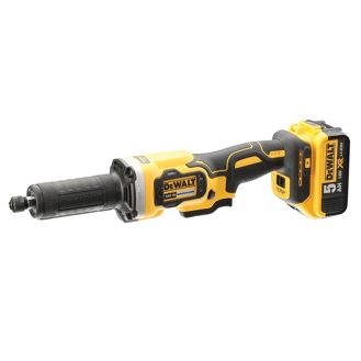 Polizor drept DeWalt DCG426P2, 2 acumulatori XR Li-Ion 18 V/5.0 Ah, incarcator, valiza de transport