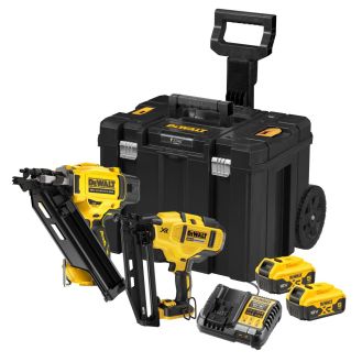 Set scule DeWalt DCK246P2T, 2 scule Li-Ion 18 V, 2 acumulatori, incarcator, valiza de transport