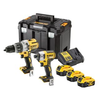 Set 2 masini DeWalt DCK276P3T, cu 3 acumulatori XR 18V / 5.0 Ah si incarcator in cutie TSTAK VI