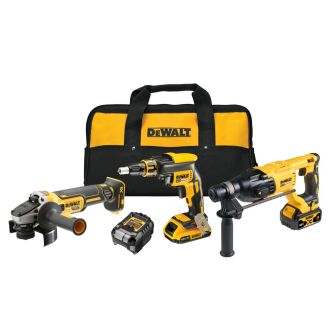 Set 3 unelte DeWALT DCK308DM, cu 2 acumulatori XR 18V, incarcator 2A, geanta textila