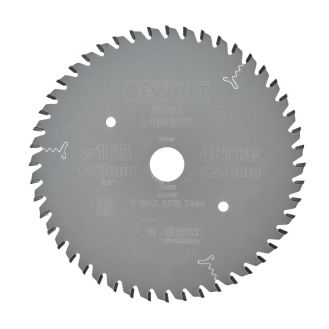 Disc Dewalt DT1086 pentru fierastrau circular, D 165x20x1.6 mm, 48 dinti, pentru taiere lemn si plastic