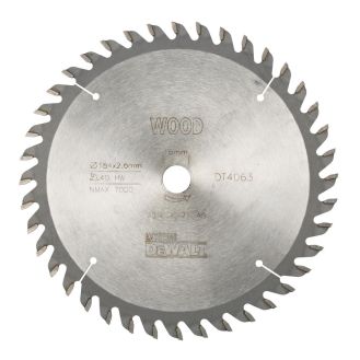 Disc Dewalt DT4063 pentru fierastrau circular, D 184x16x2.6 mm, 40 dinti, pentru taiere fina, seria Extreme