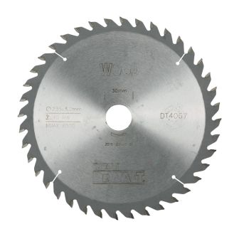 Disc Dewalt DT4067 pentru fierastrau circular, D 235x30x3.0 mm, 40 dinti, pentru taiere fina, seria Extreme