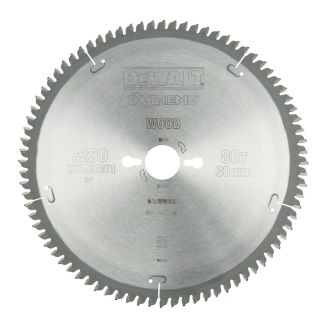 Disc Dewalt DT4287 pentru fierastrau circular, D 250x30x3.0 mm, 80 dinti, pentru taiere extra-fina, seria Extreme