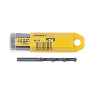 Set 10 burghie pentru metal DeWALT DT5182, tip HSS-R, DIN 338, 9x81x125 mm