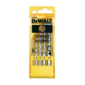 Set 5 burghie zidarie DeWALT DT6956, prindere cilindrica 4 - 10 mm